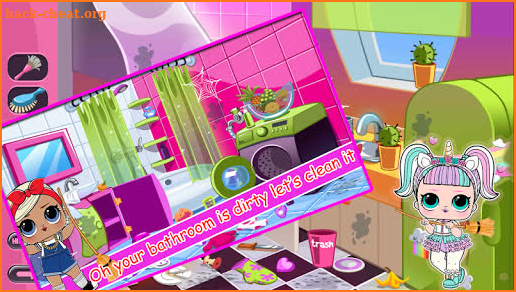 LOL Surprise Game Doll House Cleaning screenshot