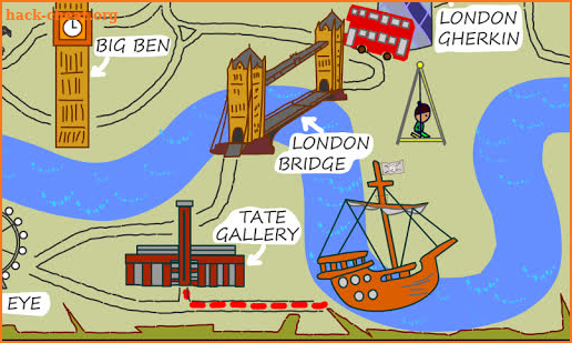 London Treasure Hunt Map screenshot