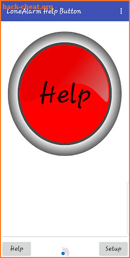 LoneAlarm Help Button screenshot