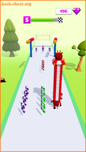 Long Neck Run 3d: Rings Stack screenshot