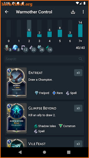 LoR Deck Builder screenshot