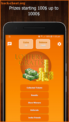 Lottery Gratis (free app with daily prizes) screenshot