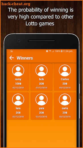 Lottery Gratis (free app with daily prizes) screenshot