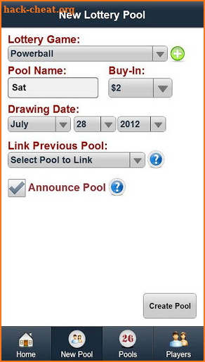 Lottery Pool Boss screenshot