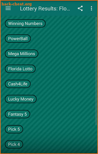 Lottery Results: Florida screenshot