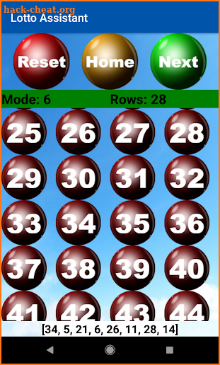 Lotto Assistant screenshot