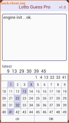 Lotto Guess Pro screenshot