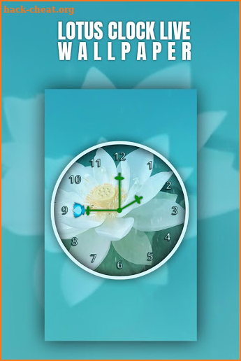 Lotus Clock Live Wallpaper screenshot