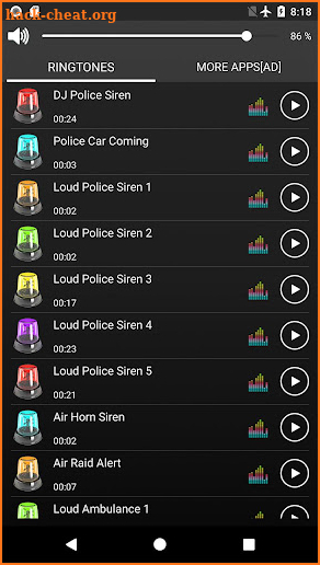 Loud Siren Ringtones screenshot