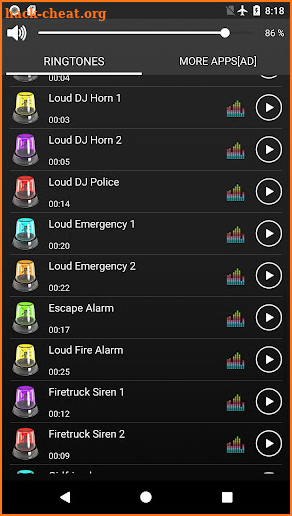 Loud Siren Ringtones screenshot