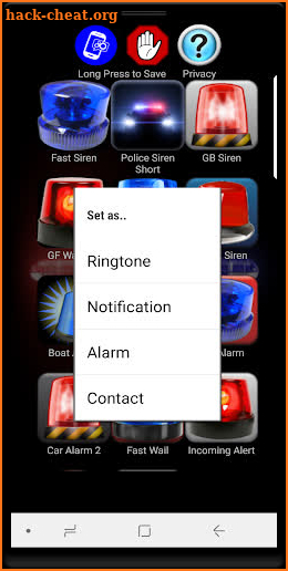 LOUD Siren Ringtones screenshot