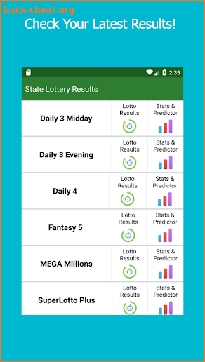 Louisiana Lottery Results screenshot