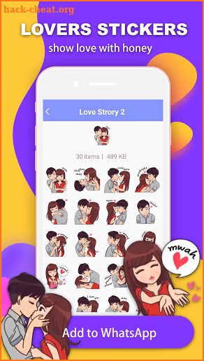 Love & Rose Stickers For WhatsApp screenshot