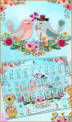 Love Birds Keyboard Theme screenshot