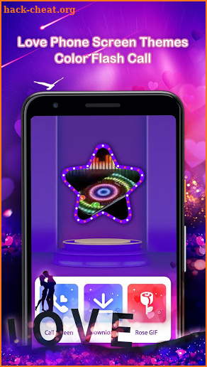 Love Phone Screen Themes - Color Flash Call screenshot