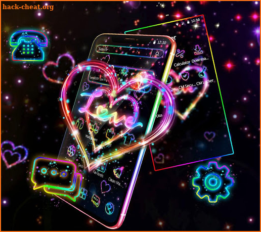 Love Sparkle Heart Theme screenshot