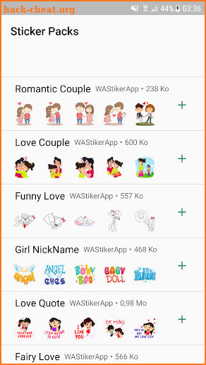 Love Sticker Packs For WhatsApp - WAStickerApps screenshot