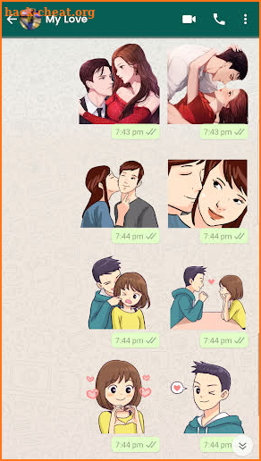 Love Stickers WAStickerapps - Love Story Stickers screenshot