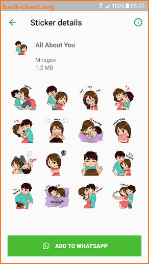 Love Story Sticker Packs - WAStickerApps screenshot