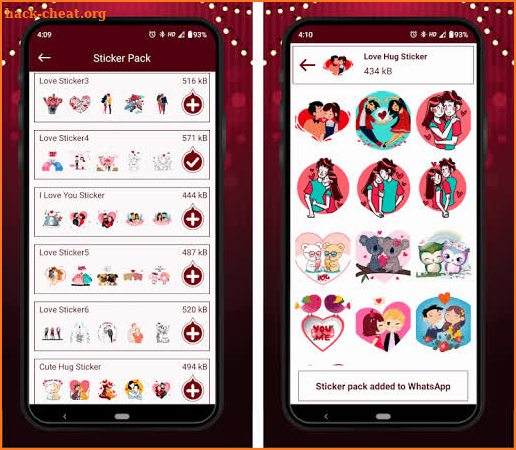 Love Story Stickers Cute Couple Fight, Hug, Kiss screenshot