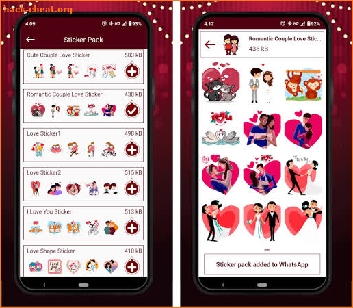 Love Story Stickers Cute Couple Fight, Hug, Kiss screenshot