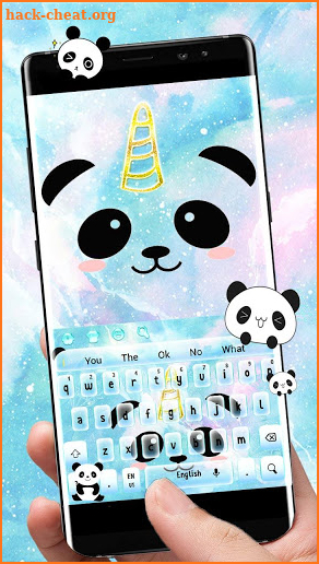 Love Unicorn Panda Keyboard screenshot