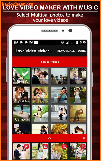 Love Video Maker with Song Pro screenshot