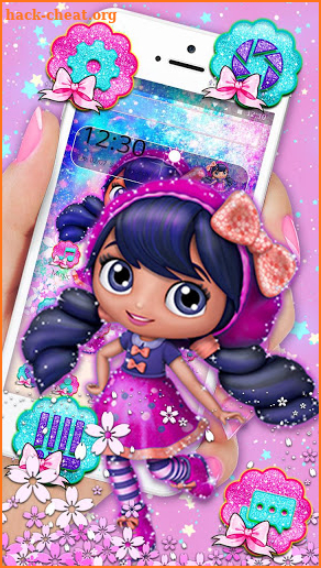 Lovely Glitter Girl Theme screenshot