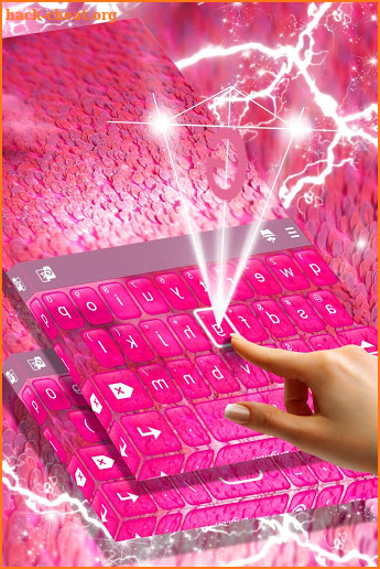 Lovely Pink Sequins Keyboard screenshot