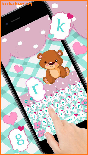 Lovely Teddy Keyboard Theme screenshot