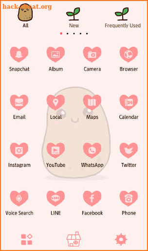 Lovely Wallpaper Cutie Potato Theme screenshot