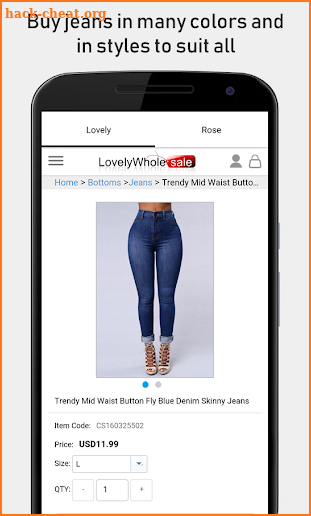 LovelyWholesale Clothing screenshot