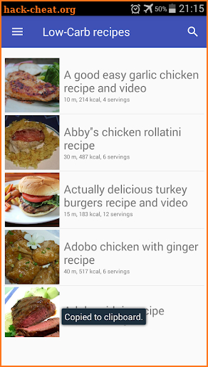 Low-Carb recipes free app. Diet plan weight loss screenshot