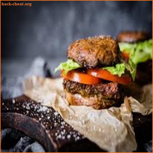 Low carb Vegan Tempeh Burger with Portobello Bun screenshot