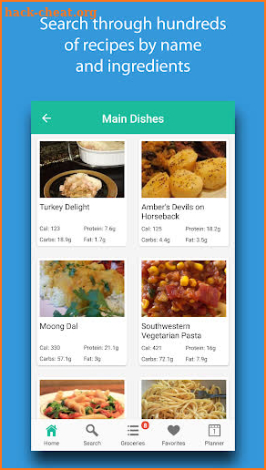 Low-Cholesterol Recipes - Grocery List & Meal Plan screenshot