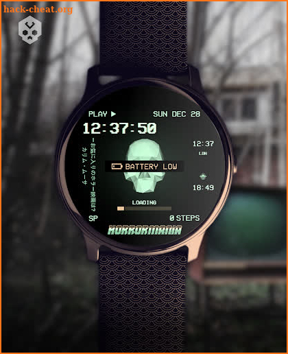 Low Poly Horror VHS Watch Face screenshot