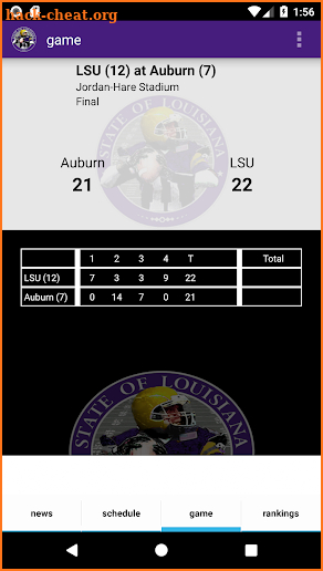 LSU Tigers Football News screenshot