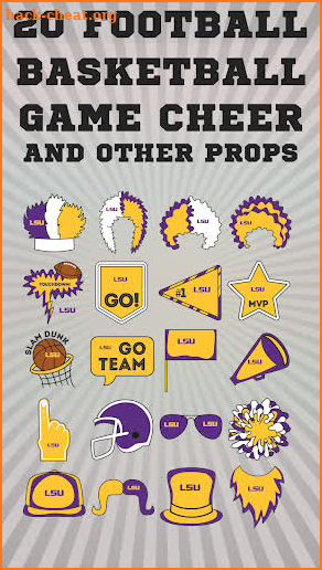 LSU Tigers Selfie Stickers screenshot