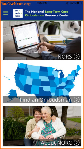 LTC Ombudsman Resource Center screenshot