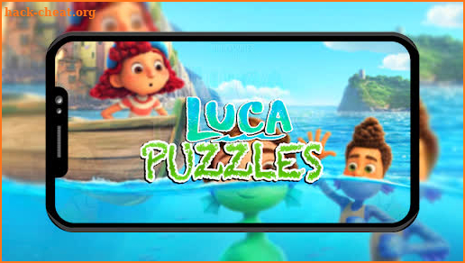 Luca and Alberto puzzle cartoon game screenshot