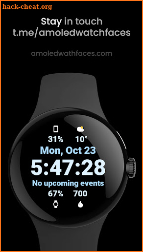 Lucid: Wear OS 4 watch face screenshot