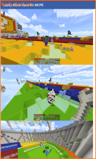 Lucky Block Race Maps for Minecraft PE screenshot