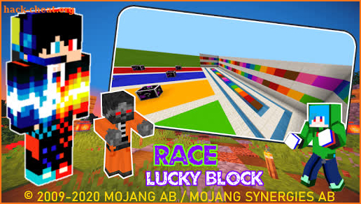 Lucky Block Race Mods Maps for MCPE screenshot