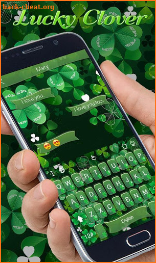 Lucky Clover Keyboard Theme screenshot