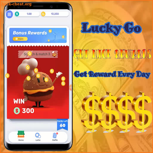 lucky-go how get rewards screenshot