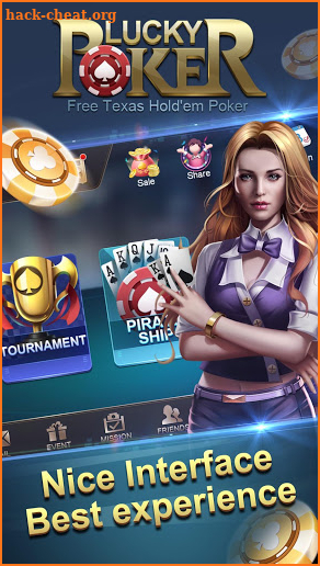 Lucky Poker - Free Texas Hold'em Poker screenshot