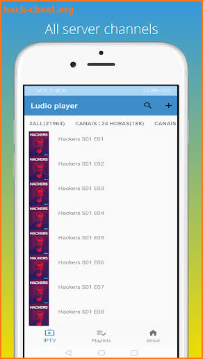 Ludio player for IPTV screenshot