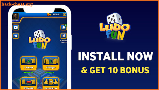 LUDO FUN - Play and Earn Money screenshot