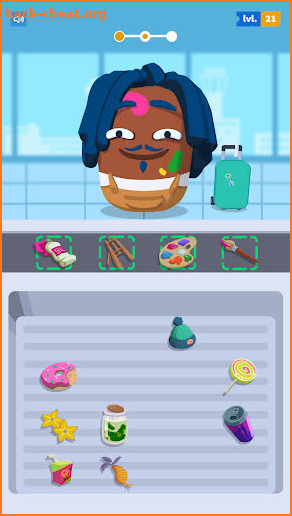 Luggage sorting screenshot