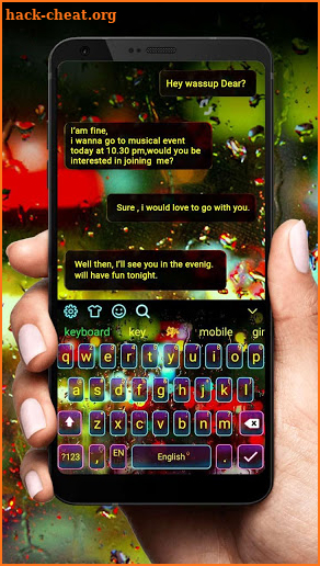 Luminous Digital Keyboard Theme screenshot